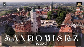 Sandomierz  Poland  Aerial Video  4K [upl. by Alyakem]