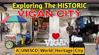 VIGAN CITY PHILIPPINES TOUR  Walk Tour and CALESA RIDE Around VIGANs MustVisit Historical Sites [upl. by Hassi]