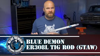 BLUE DEMON ER308L TIG ROD GTAW [upl. by Aikim]