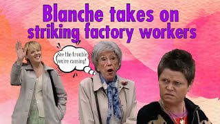 Blanche takes on striking factory workers  Coronation Street 2005  Blanche Hunt Fans [upl. by Roe859]