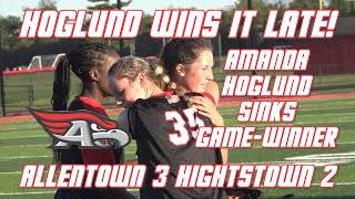 Allentown 3 Hightstown 2  Girls Soccer Highlights  Amanda Hoglund 2 goals [upl. by Quince]