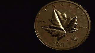 Own the first 1 oz pure gold maple leaf piedfort coin [upl. by Timmy409]