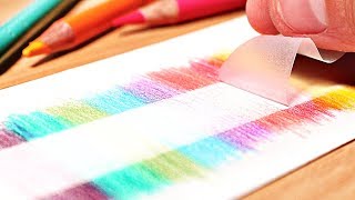 12 GENIUS DRAWING HACKS FOR COLORED PENCILS [upl. by Llednor]