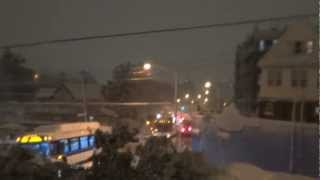 More than 40 Bus stuck In Snow NYC Queens Jamaica Parsons Blvd part 2 [upl. by Peskoff]