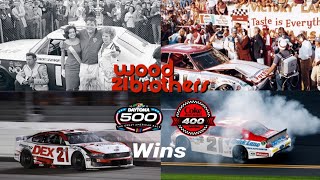 All of Woods Brothers Racing Daytona 500 amp coke zero 400 wins updated 2024 [upl. by Hemingway]