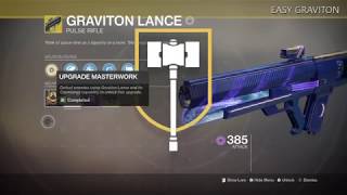 Destiny 2  Easy Graviton Lance Masterworks Catalyst Upgrade [upl. by Allac265]