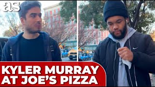 KYLER MURRAY hits NEW YORK for famous JOES PIZZA and random stranger doesn’t recognize him [upl. by Harret]