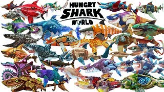 Most Sharks Eaten in Bay Special Map  Hungry Shark World [upl. by Ococ]