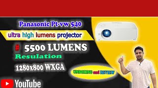 Panasonic PTVW540E Projector Unboxing and Review  High Brightness and Resolution  Best Projector [upl. by Rondi]