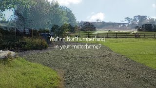 Motorhome Park at Town Foot Farm Alnwick Northumberland [upl. by Jair]