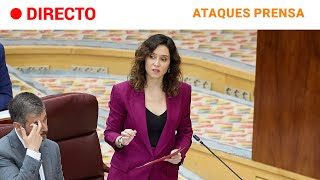 AYUSO CONTROL tras pedir la OPOSICIÓN la DIMISIÓN de MIGUEL ÁNGEL RODRÍGUEZ  RTVE [upl. by Sualkcin]