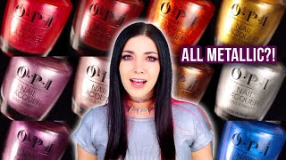 OPI Fall 2024 Metallic Mega Mix Nail Polish Collection Swatches  KELLI MARISSA [upl. by Nilson402]