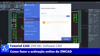 Tutorial CAD Como fazer a activação online do ZWCAD [upl. by Dagmar]