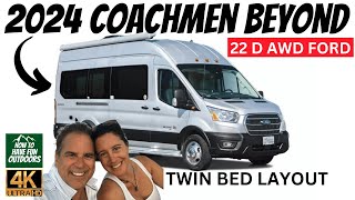 2024 Coachmen Beyond 22D Ford Transit AWD Camper Van RV Walkthrough [upl. by Kcirdderf149]