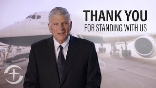 Franklin Graham Gives Thanks for Samaritan’s Purse Partners [upl. by Dnomsaj]