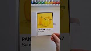 Cursed Vegetable 🫑 Pantone Card Painting Challenge Day 73100 [upl. by Rumney171]