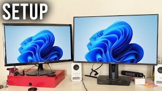 How To Connect Two Monitors To One Computer  Full Guide [upl. by Ballou]