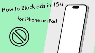 How to Block Ads in Apps on an iPhone – In less than 15 seconds [upl. by Nus]