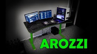 Arozzi Arena Gaming Desk Review [upl. by Yellac]