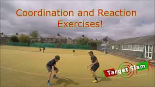 Tennis Coordination and reaction exercises TENNIS WARM UP [upl. by Anawk390]