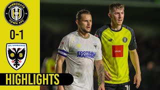 Harrogate Town 01 AFC Wimbledon Highlights [upl. by Ykcul]