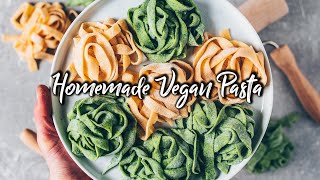 Homemade Eggless pasta basic pasta dough [upl. by Arimak630]