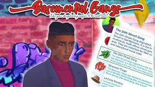 How To Start A Gang  Basemental Mod Overview  The Sims 4 [upl. by Magdaia]