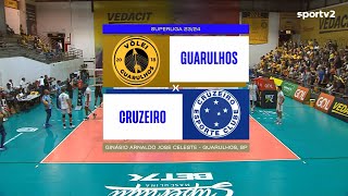 GUARULHOS X CRUZEIRO  SUPERLIGA MASCULINA 2324 ❤❤❤AMO VÔLEI🏐🏐🏐 [upl. by Cattan483]