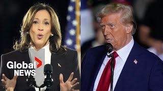 Harris says Trump “obsessed with revenge” calls back to Jan 6 riot in closing argument [upl. by Nayd]