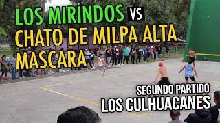 LOS MIRINDOS VS CHATO MILPA ALTAMASCARA  FRONTÓN LOS CULHUACANES EN TAXQUEÑA segundo partido [upl. by Bishop]