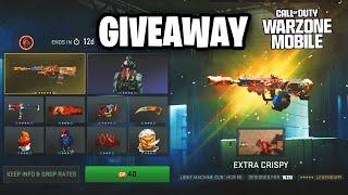 Giveaway Alert Extra Crispy Skin and 500 Codes in WZM wzmobile warzonemobile wzm [upl. by Llekcor]