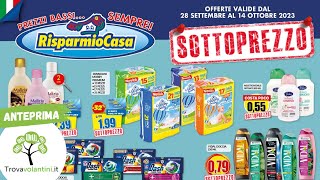 VOLANTINO RISPARMIOCASA Dal 28 settembre al 14 ottobre 2023 anteprima [upl. by Kelula234]