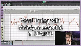 Vocal Tuning with Melodyne Essential in REAPER ARA2 [upl. by Goldner271]