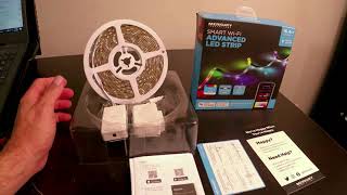 Smart Led Light Strip  Merkury Smart WiFi LED Strip  Setup amp Review [upl. by Rodney]