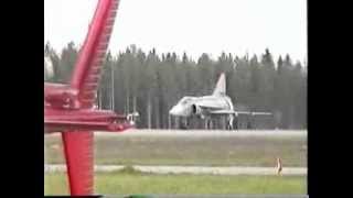 JA 37 Viggen Luleå 2003 [upl. by Ytomit574]