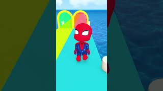 GTA V Punch Run With Spiderman VS Venom  Marvel Animation shorts spiderman gta gtav [upl. by Ajnek]