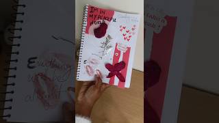 ഇന്ന് ഒരു Red journal ആകാം ❤️diyideas howtomakejournalpages art red craft journaling [upl. by Hbaruas]