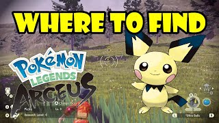 Where to get Pichu 55 Pokemon Legends Arceus [upl. by Timus167]