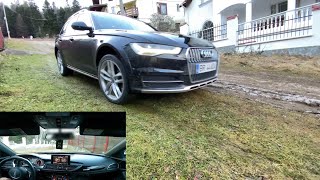 Audi A6 allroad 30 BiTDI 320 hp quattro  Test Hill Descent Disable vs Enable on wet grass amp mud [upl. by Onaicram]