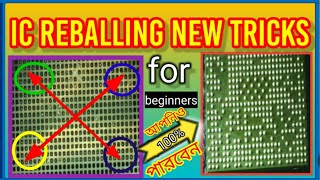 Ic Reballing Tricks For Beginners  Cpu Reballing  Universal Stancil [upl. by Karna506]