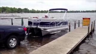 Loading a pontoon boat [upl. by Natsud388]