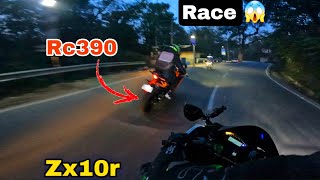 Rc390 Wala Rider khatarnak Hi Hai 😱 Aaj To Race Ho Gyi RC 390 K Sath [upl. by Nodlew]