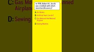 What inventiondiscovery was credited to Robert K Jarvik in 1978 [upl. by Art690]