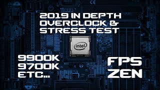 Detailed How To  9900K  9700K Overclock and Stress Test [upl. by Jaycee]