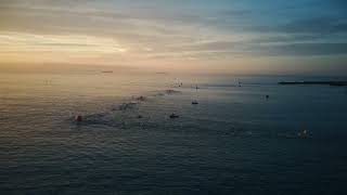 Ironman Portugal Cascais drone shots swimming and F1track raw [upl. by Athiste]