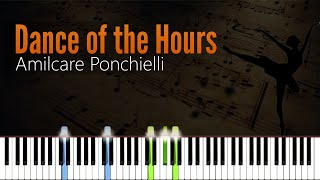 Dance of the Hours quotLa Giocondaquot  Ponchielli  Piano Tutorial  Synthesia  How to play [upl. by Hnamik654]