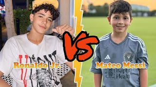 Cristiano Ronaldo Jr VS Mateo Messi Messis Sons Transformation ★ From Baby To 2024 [upl. by Rochell427]