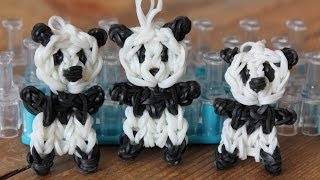 Rainbow Loom Nederlands pandabeertje [upl. by Margalo]