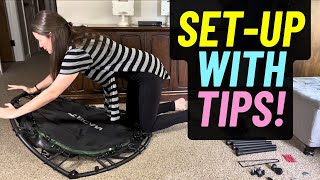 BCAN Rebounder Trampoline Full Assembly with TIPS Demo amp Review [upl. by Bryanty]