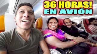 36 HORAS EN AVIÓN TRAYECTO a LA INDIA  Alex Tienda [upl. by Genisia982]